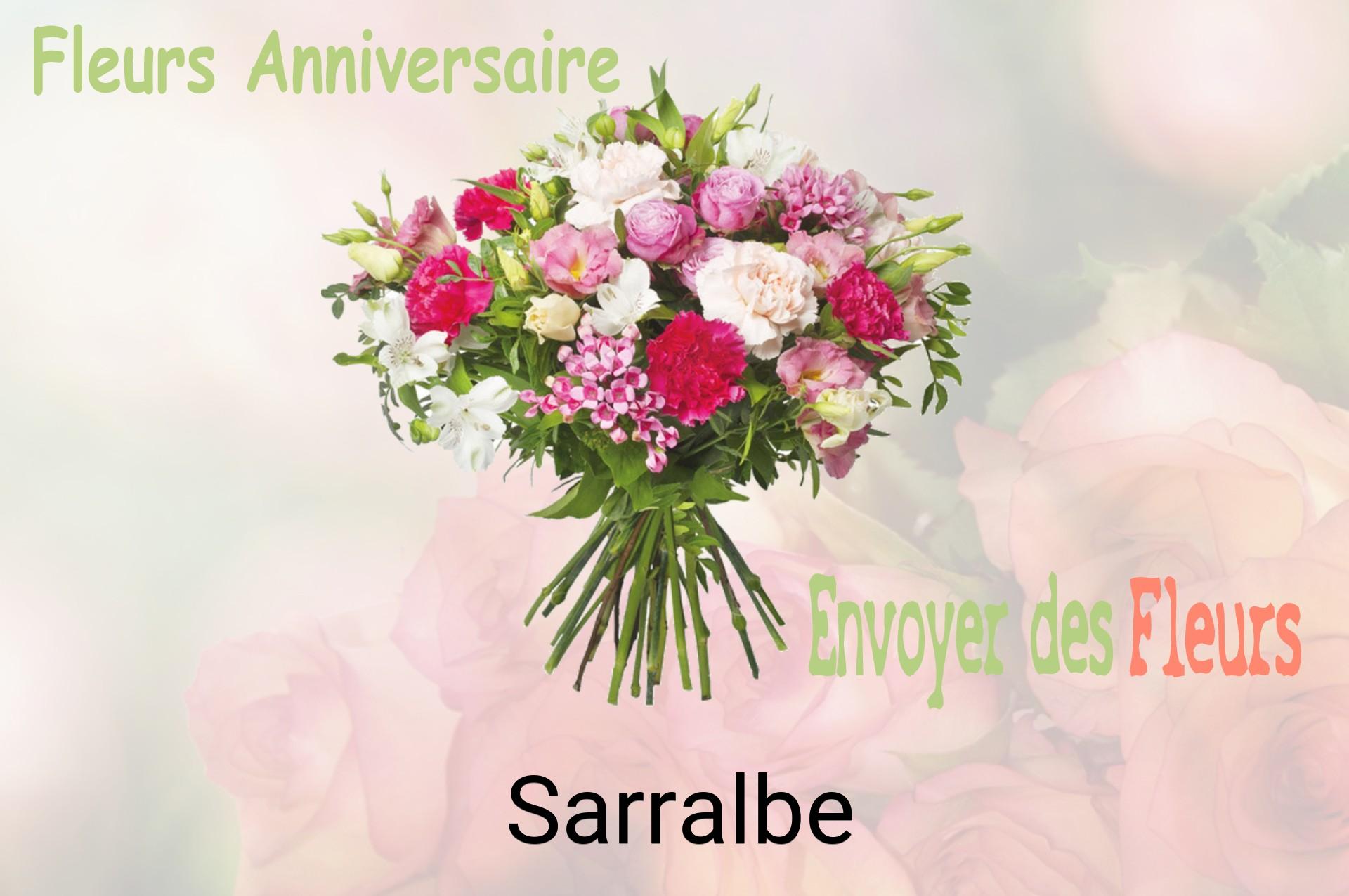 Bouquet de fleurs d’anniversaire livré à Sarralbe