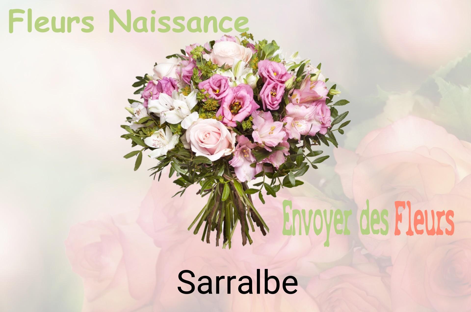 Bouquet de fleurs de naissance livré à Sarralbe