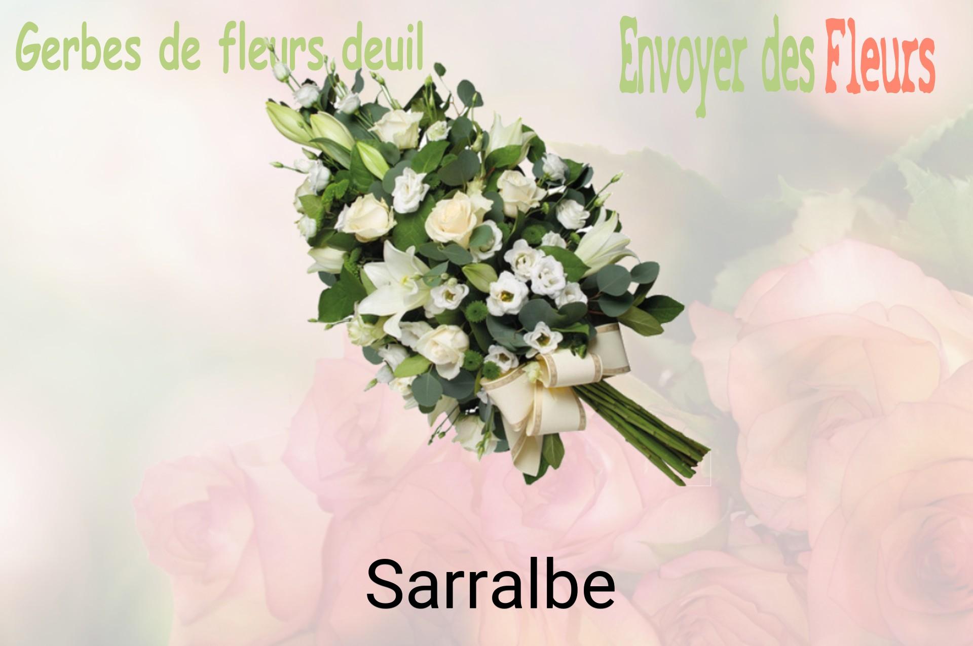 Gerbe de fleurs de deuil livrée à Sarralbe